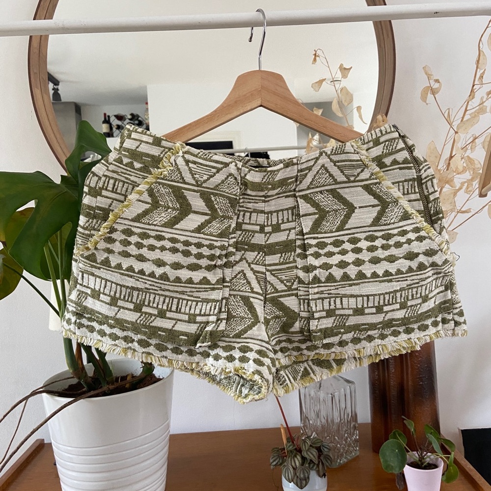 ZARA embroidered shorts
